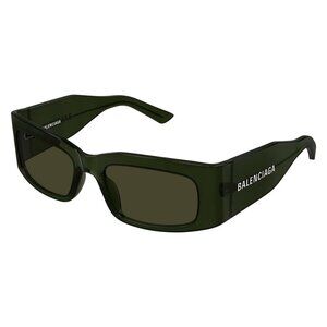 New BALENCIAGA Green Square BB0328S 006 Sunglasses Women